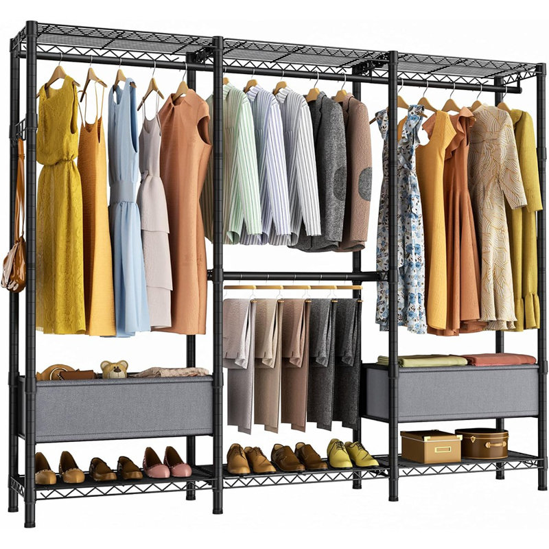 Portant à vêtements pour garde-robe autoportant
