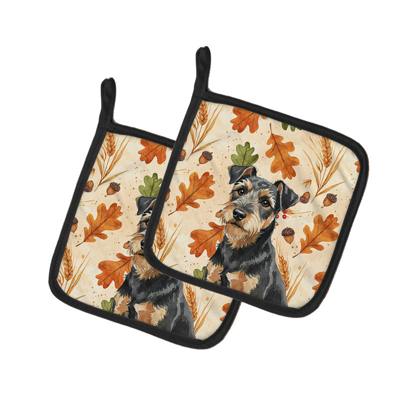 Paire de porte-casseroles Lakeland Terrier