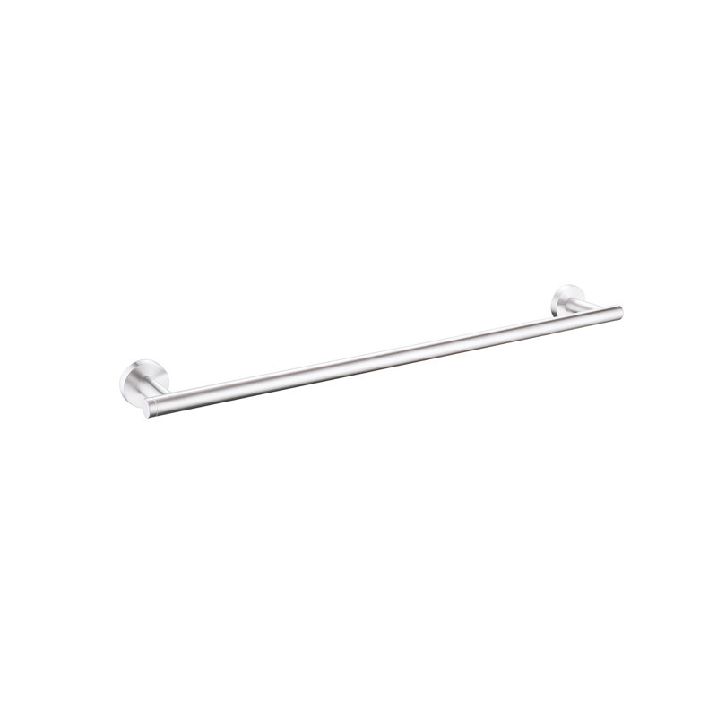 Martella 4 Piece Wall Mounted Bathroom Hardware Set with 24" Towel Bar, Matte Polished Chrome