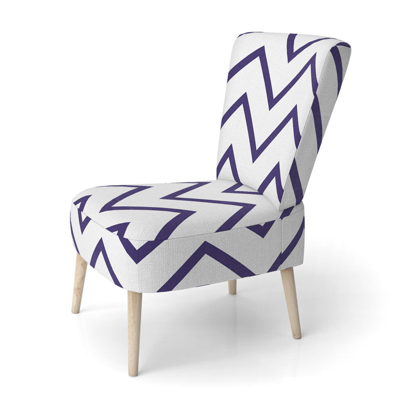 Chaise d'appoint en velours bleu