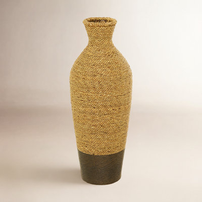 Wolton Brown/Dark Brown Seagrass Table Vase