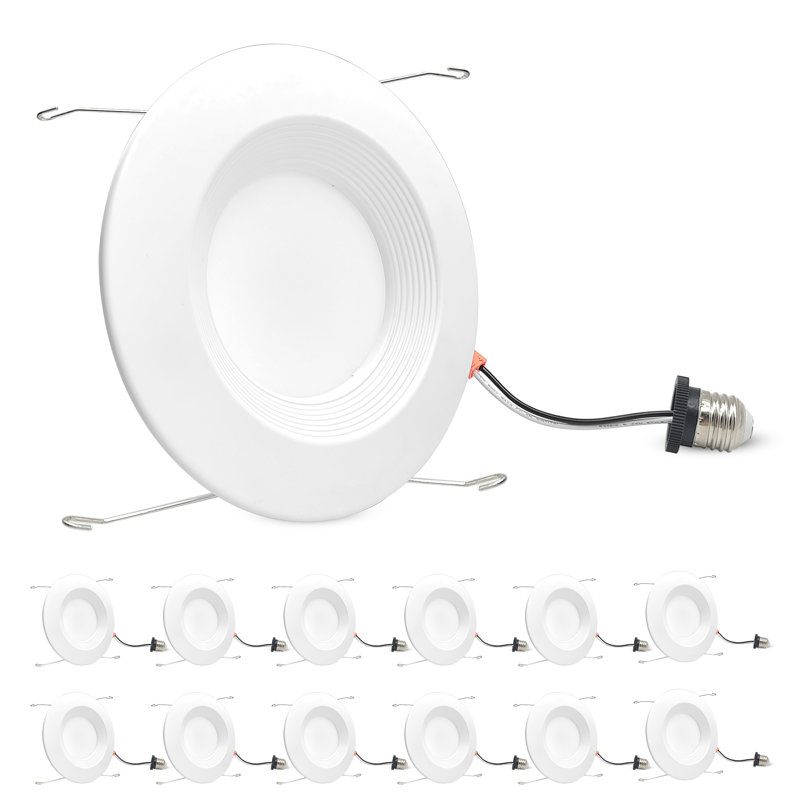 7.3'' 15 Watt Dimmable Air-Tight IC Rated LED Retrofit Recessed Lighting Kit