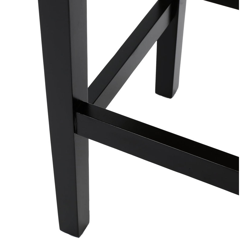 De 2 tabourets de comptoir sans dossier, gris. Trait de siège moelleux en tissu, pieds robustes en bois. Améliore la maison. Structure stable et stable de style P 15,49 po x l 18,18 po. H 26,96 po.