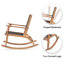 Ensemble de chaises berçantes d'extérieur en osier pour 2 personnes-340041867