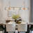 Hanshelmut 4 - Light Modern Shaded Drum Chandelier with Texture Glass（1-Set)