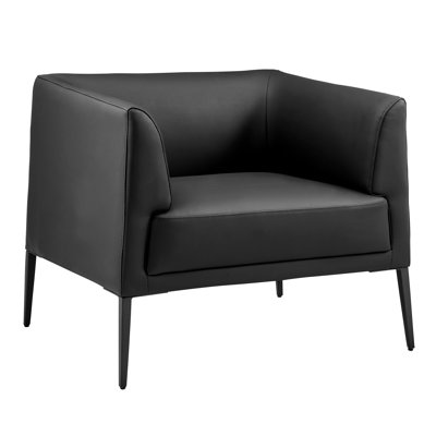 Manjola Faux Leather Accent Chair