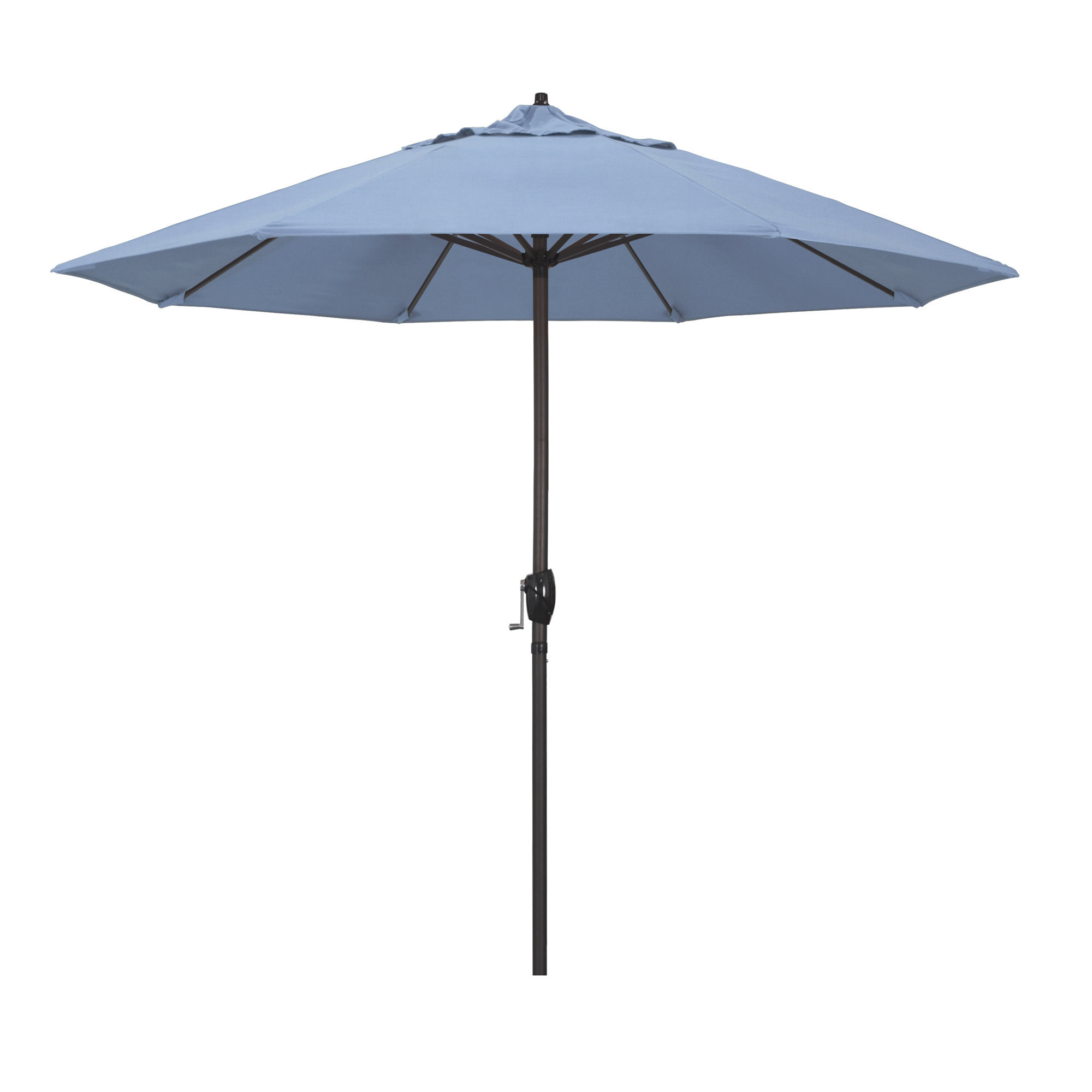 9' Market Sunbrella Umbrella, Canvas Air Blue Sunbrella® Canvas