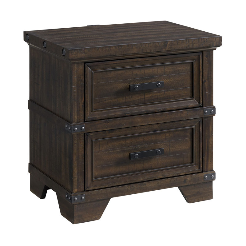 Table de chevet 2 tiroirs Godsey