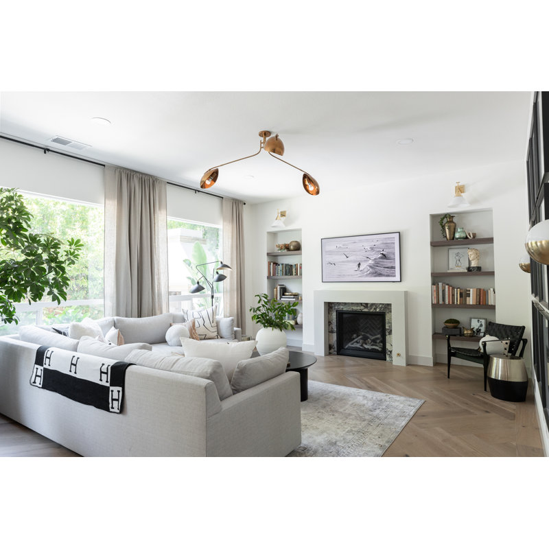 AVONDALE 3 LIGHT SEMI FLUSH