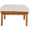 Ensemble de conversation d'extérieur 5 pièces en bois d'acacia et corde