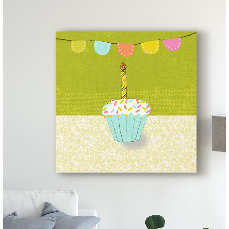 « rétro birthday iii », art sur toile, H 35 po x l 35 po x P 2 po