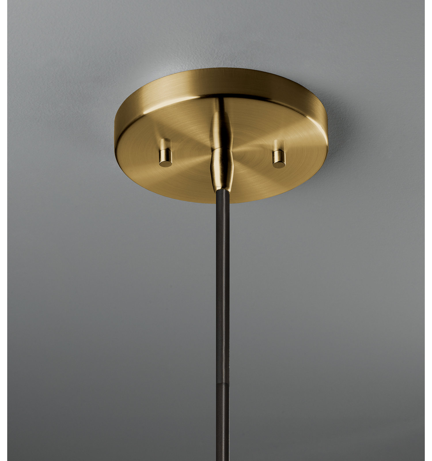 Colgate Single Light Ceramic Dimmable Pendant, Antique Brass, White Crackle