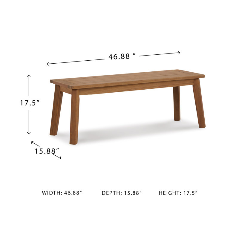Banc de salle à manger d'extérieur Janiyah