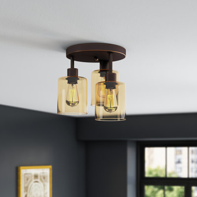 Plafonnier semi-encastré 3 lumières 11,6 po