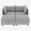 Causeuse-causeuse, canapé-lit de style Mid-Century moderne avec rangement-283167286