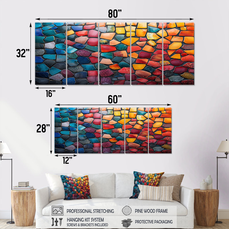 Ensemble d'art mural Monti - Boho, H 28 po x l 60 po