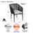Real Flame Bodhi 2 Piece Outdoor Patio Dining Chair Set With Sunbrella Cushions In Play Oat Fabric
