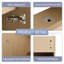 Meuble-lavabo simple autoportant 48 po avec plateau en résine et portes à fermeture en douceur 48 po-581875228