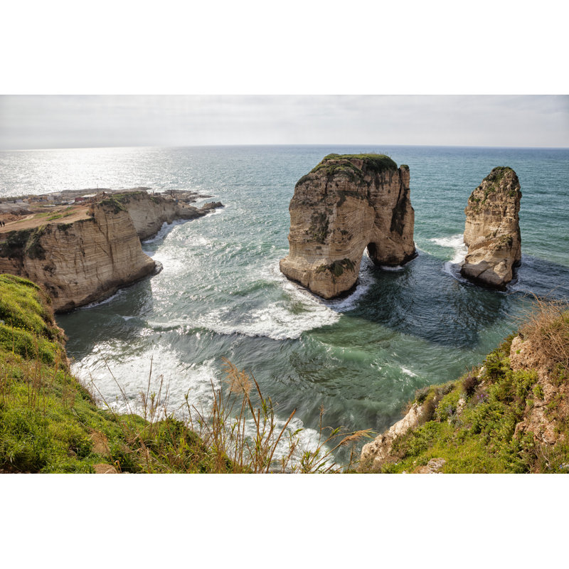 Pigeon Rocks by Tunart - Wrapped Canvas Print, 20cm H x 30cm W x 3.8cm D