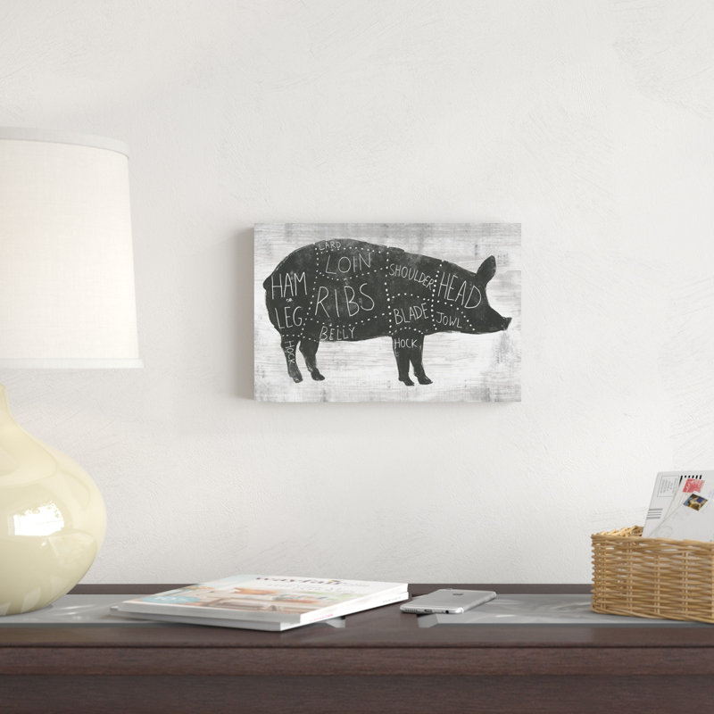 Farmhouse Butcher I, H 8 po x l 12 po x P 1,25 po