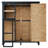 Outdoor Wooden Tool Shed with Locking Door and Interior Shelves-126351038