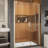 DreamLine Elegance-LS 44 3/4 - 46 3/4 inch W x 72 inch H Frameless Pivot Shower Door in Chrome-121723723-122531103