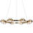 Milano 33-In Ring 8-Light Height Adjustable ETL Certified Integrated LED Circular Chandelier-75051166