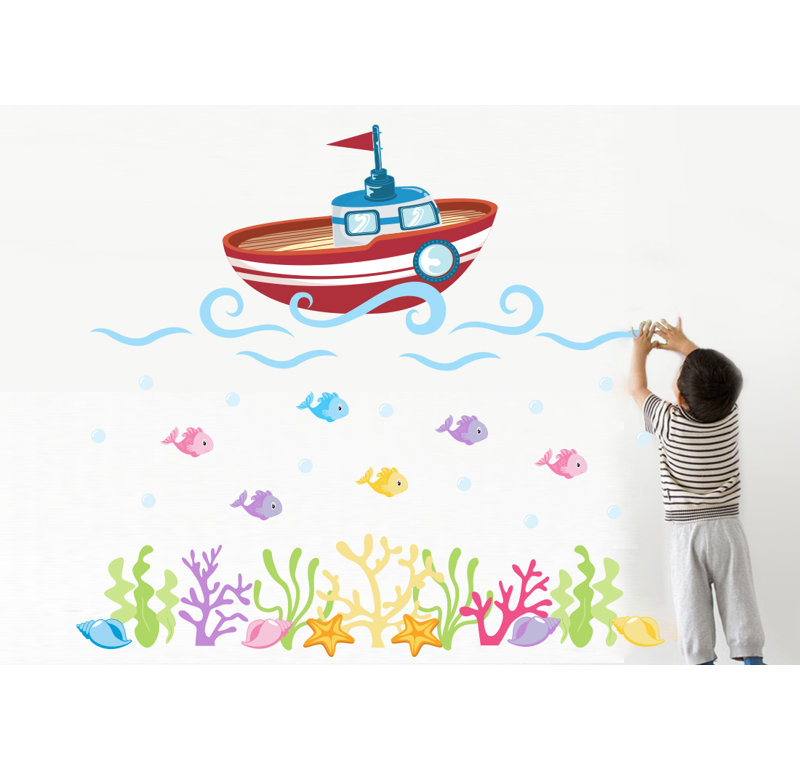 Non-Wall Damaging Wall Decal, Scheme C