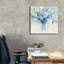Toile épique Graffiti «Pretty in Spring Blue» par Albena Hristova, 26 po x 26 po