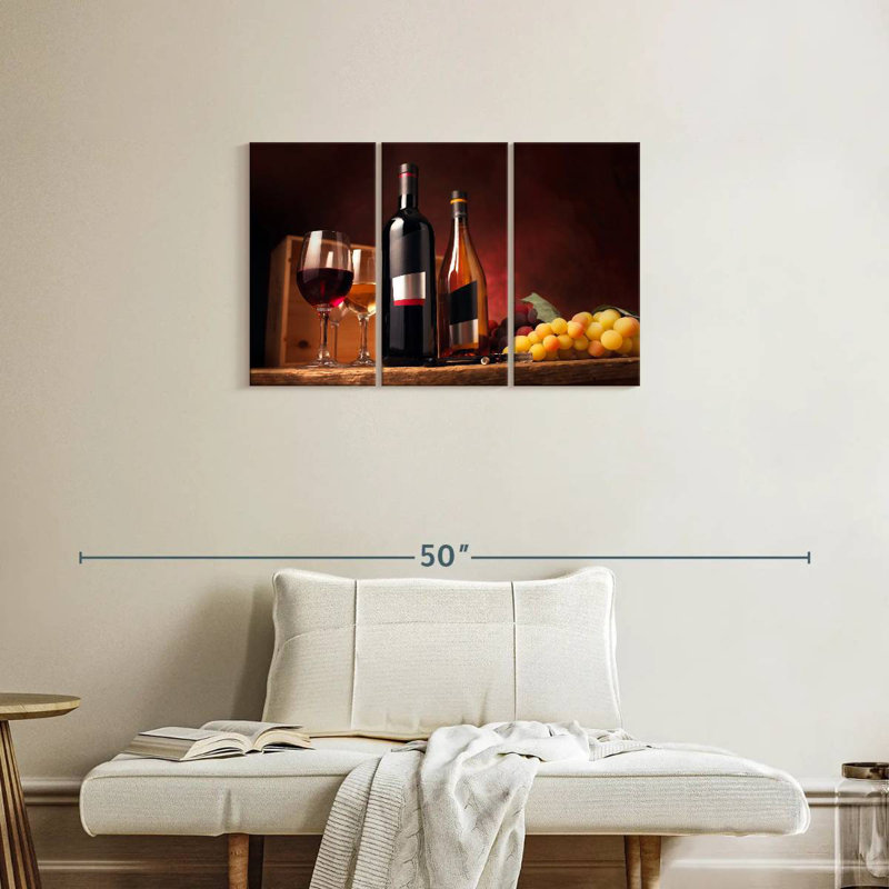 Yarlin Wine On The Table, 20" H x 33" W