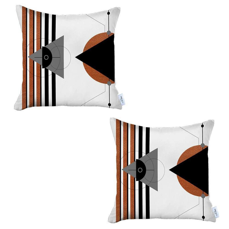Polyester Throw Square Pillow Cover & Insert