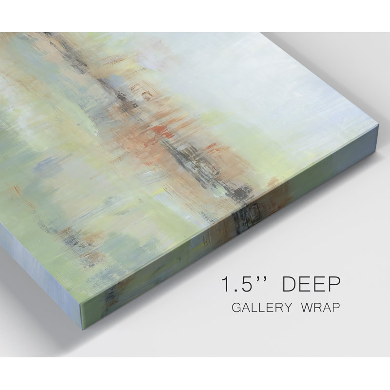 «Distant Canyon» sur toile, reproduction de 3 pièces, H 27 po x l 54 po x P 2 po