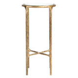Jessa Forged Metal Tall Round End Table