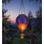 Lanterne ballon à air chaud solaire suspendue 23,5 "avec panneaux de verre et cadre en métal-125787235