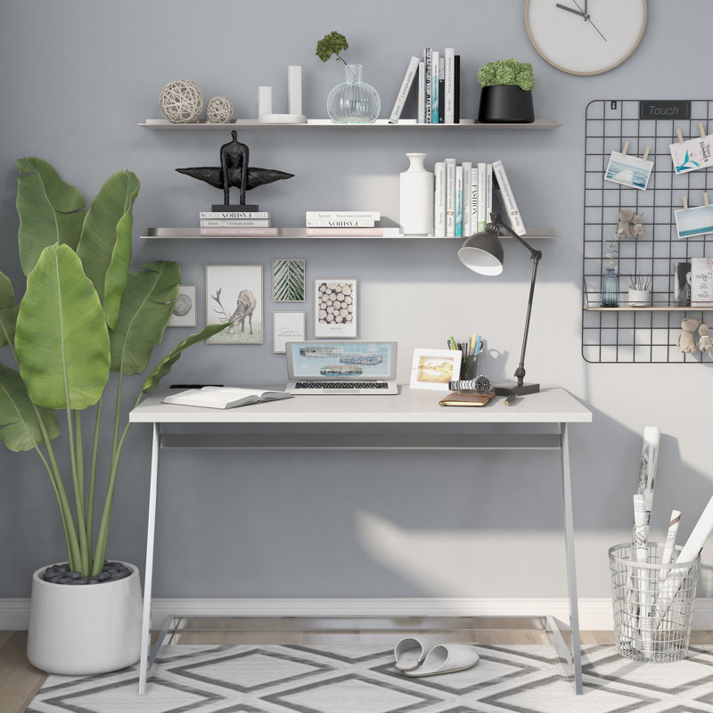 Bureau Andree, Blanc / argenté