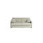 Canapé-lit à accoudoirs carrés en cuir véritable à grain carré de 77 po avec matelas en mousse à mémoire de forme Adalise Italian-1011762541