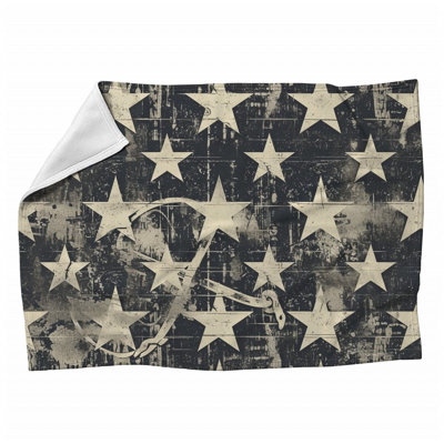 American Flag Machine Printed Throw Blanket
