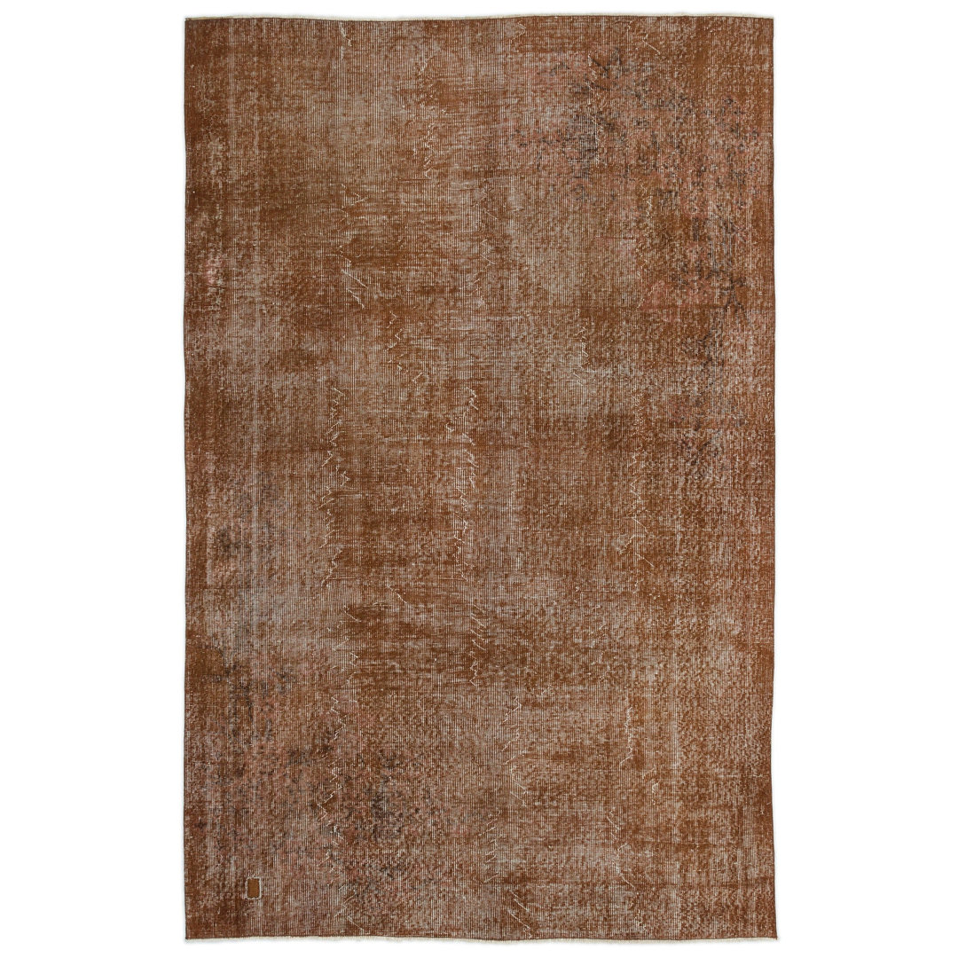 Atina Brown Vintage Wool Handmade Area Rug