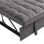 Canapé-lit avec couchette gris anthracite