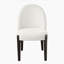 Chaise d'appoint en tissu beige Clayten (ensemble de 2)