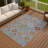 Machine Washable Indoor/Outdoor Chantille ACN2288 Damask Rug-1057951559