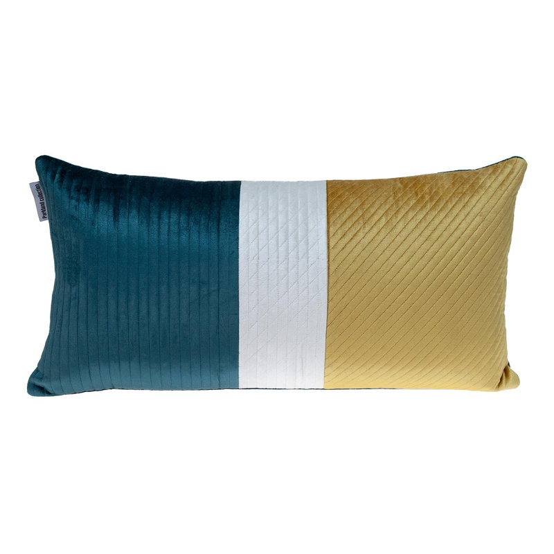 Insert de coussin réversible, Vert / blanc / jaune