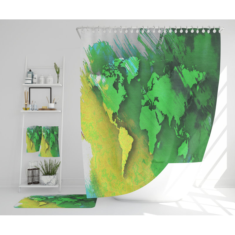 Natelie Polyester Shower Curtain Set