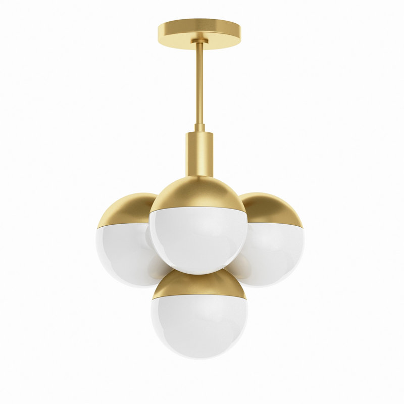 Luminaire suspendu Oliver, Laiton naturel