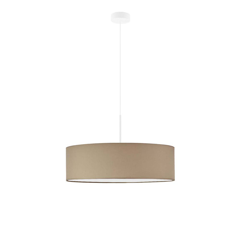 Aubrionna 4 - Light Drum Pendant, Beige, White
