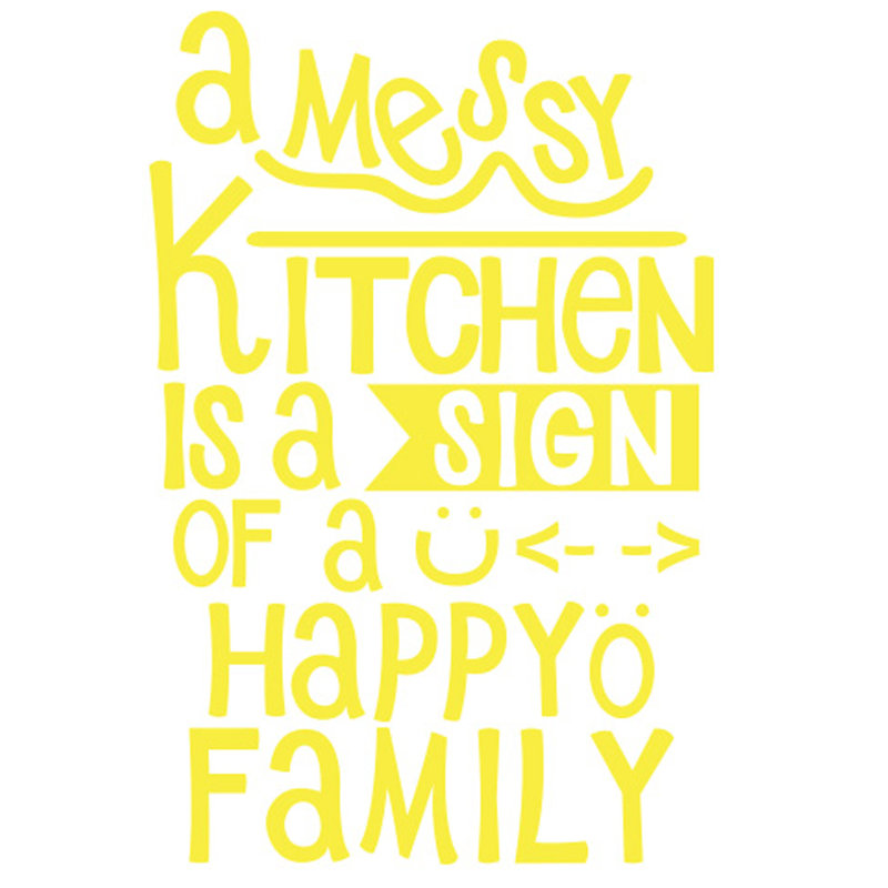 Wall Decal, Bright Yellow, Large