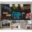 Murale Peel & Stick Street Art - Combinaison de graffiti-1135272982