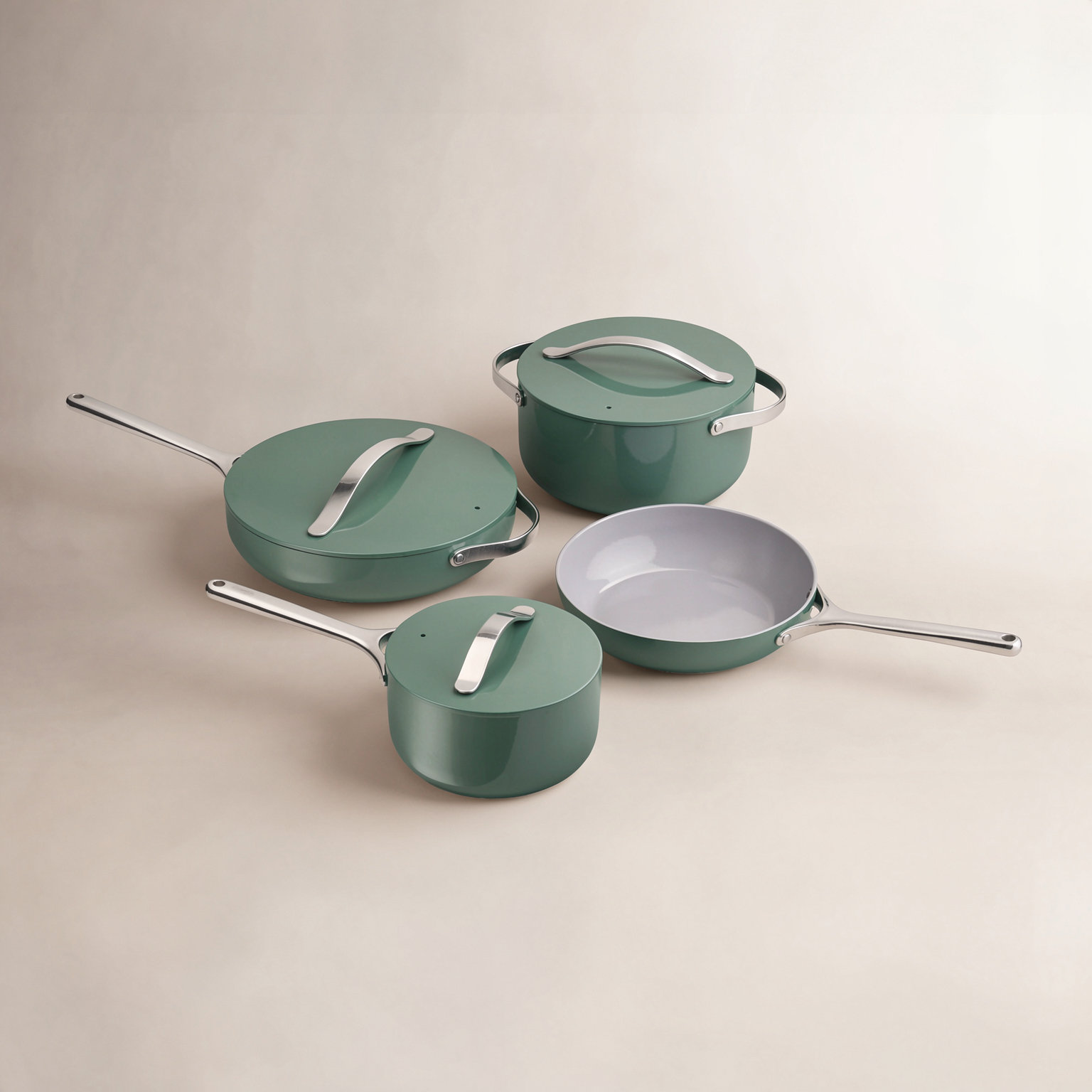 Caraway Ceramic Non-Stick Cookware Set, Sage