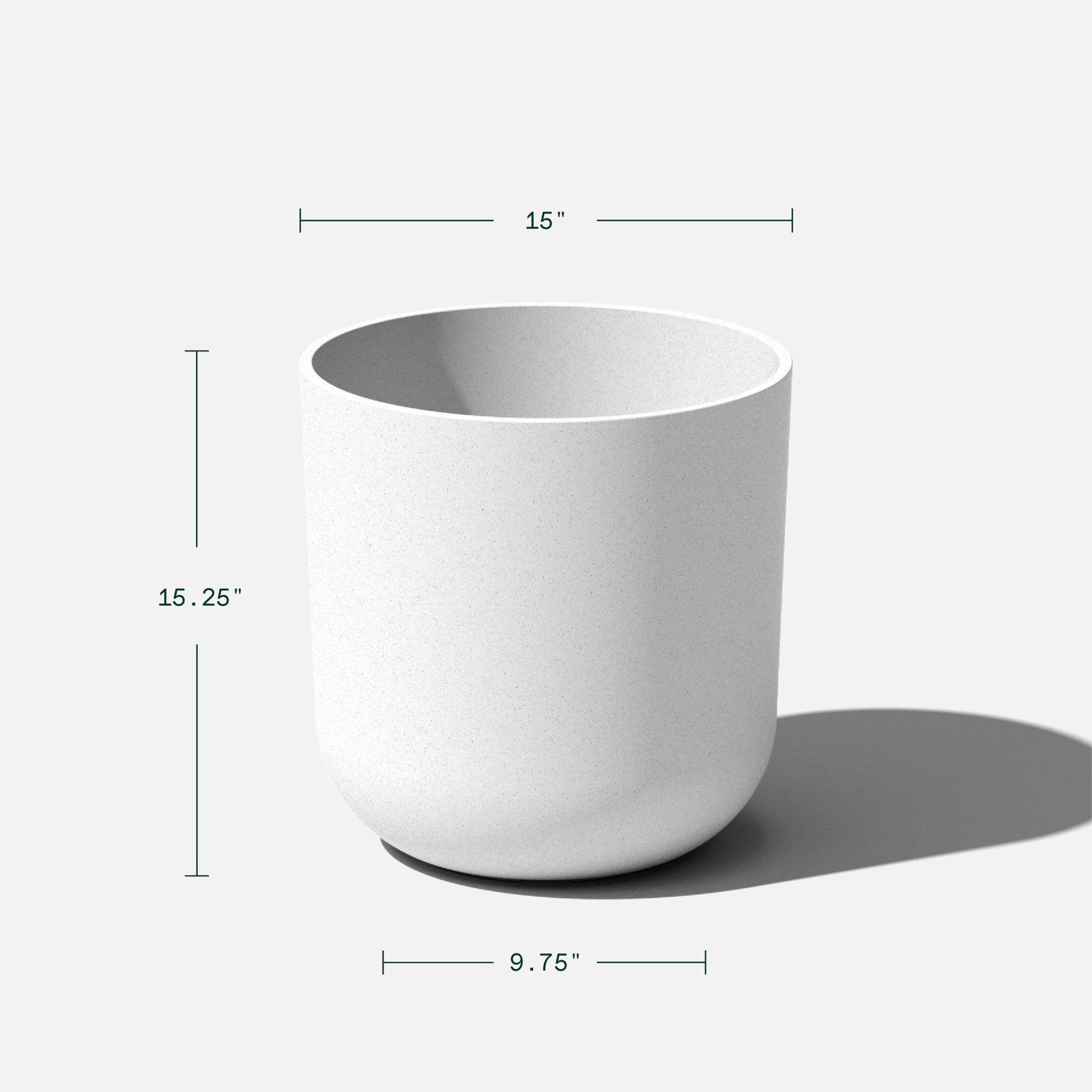 Mason Series Kona Planter, 2, 10.25" H x 10" W x 10" D, Sand