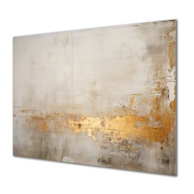 Gold Sensibility Subtle Minimalism II - Abstract Painting Canvas Print